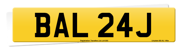 Registration number BAL 24J
